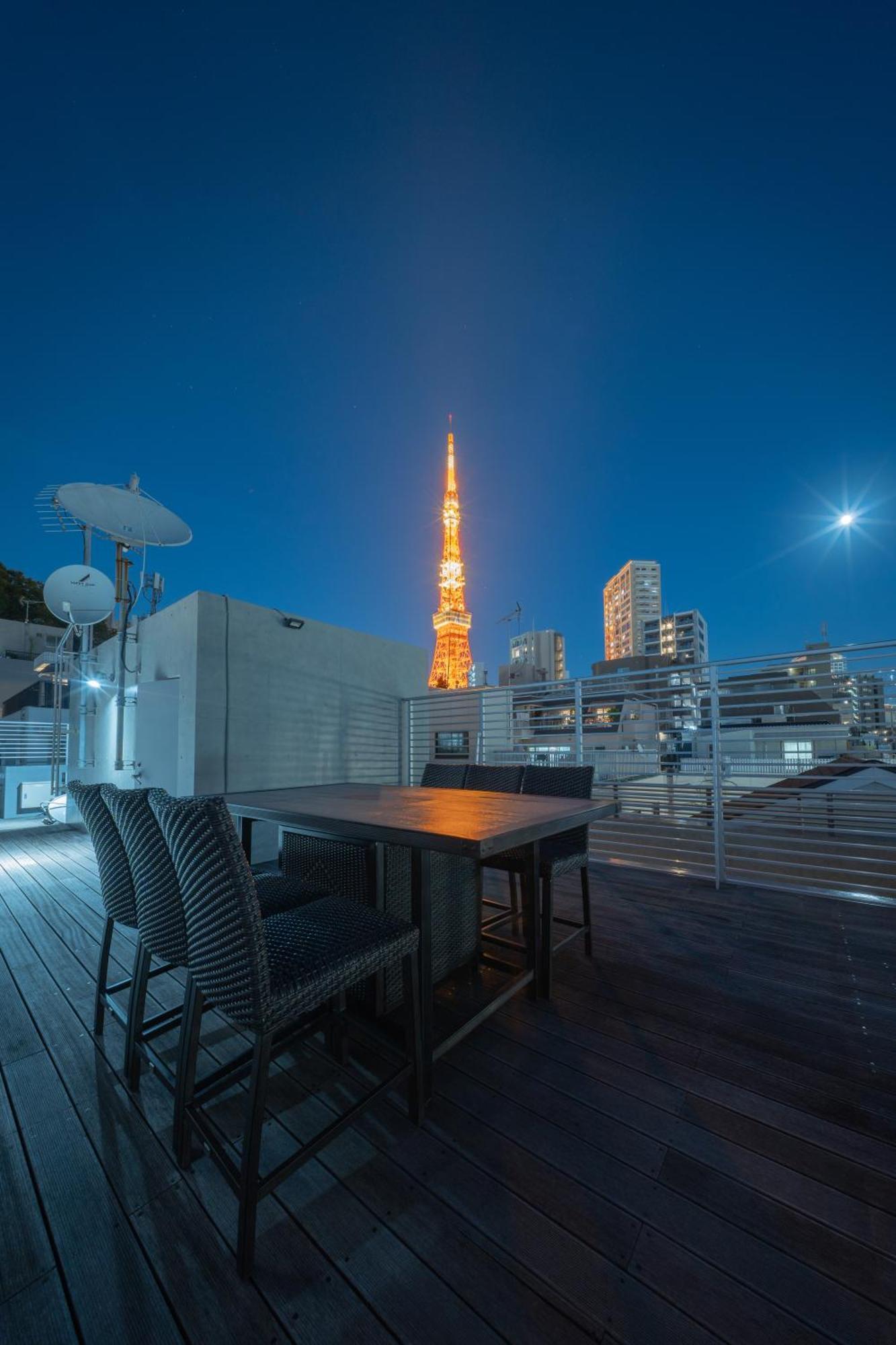 Azabu Modern House The Tokyo Tower Can Be Seen From The Villa 500M2 Esterno foto