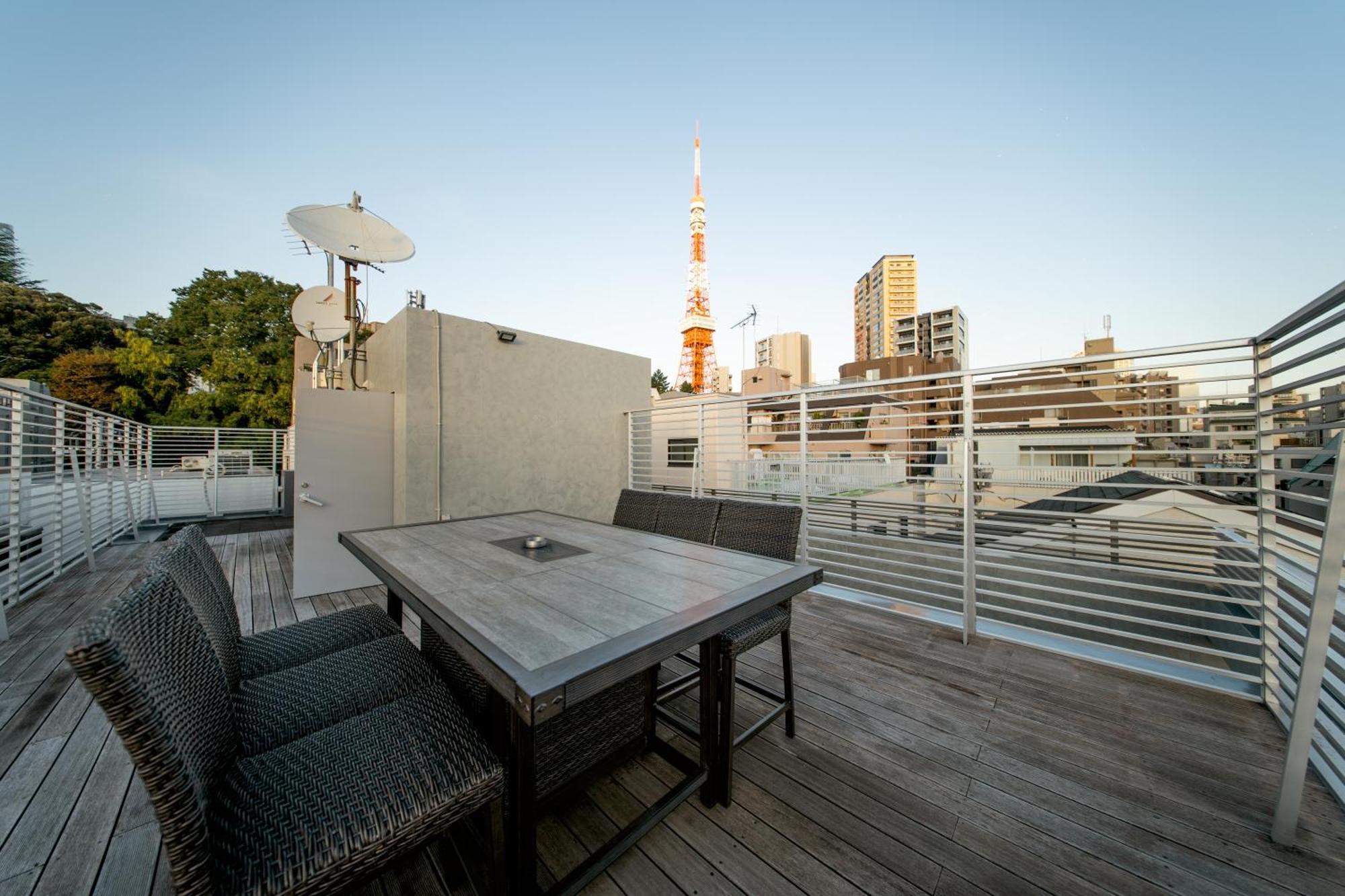 Azabu Modern House The Tokyo Tower Can Be Seen From The Villa 500M2 Esterno foto